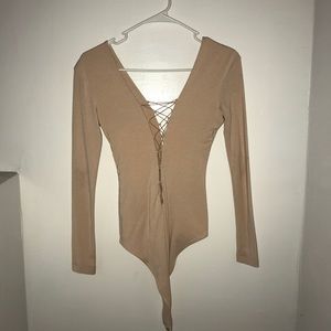 Alexander wang light pink bodysuit